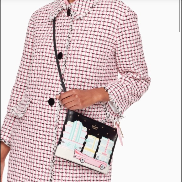 NWT Kate Spade Checking in car Sima Crossbody Bag - Picture 7 of 8